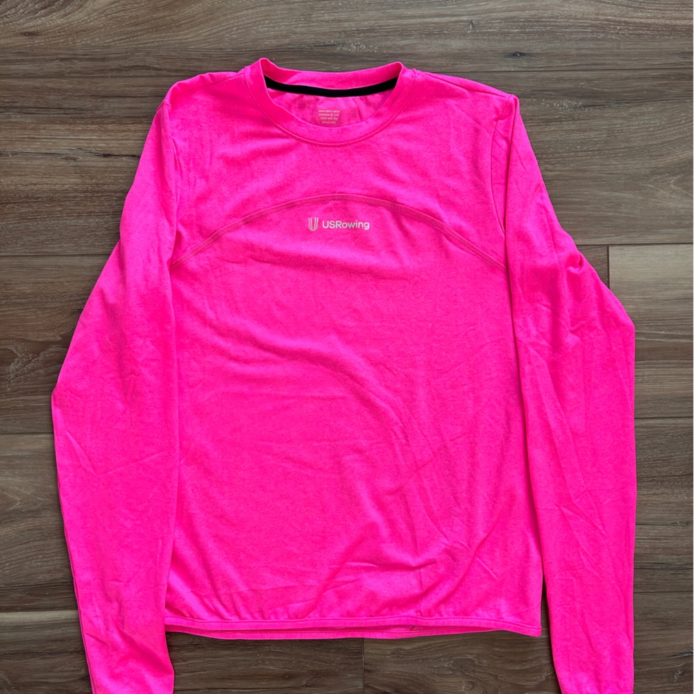 US ROWING Neon Pink Long Sleeve Top